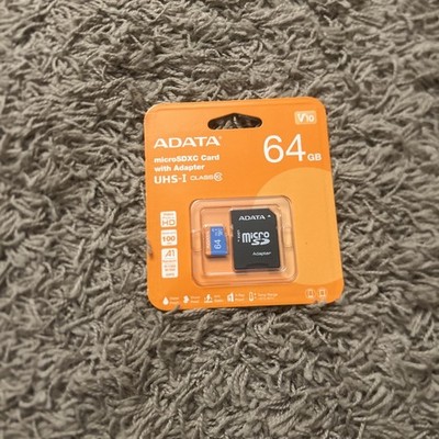 ADATA Premier 64GB MicroSDXC Card with Adapter UHS-I Class 10