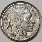 1937-D Buffalo Nickel - AU+✨️ - Nice Luster! **Low Mintage: 17,826,000**