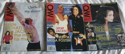 3x rare Michael Jackson Off The wall Fanzines 1993 Inc Original Poster Magazines - Image 1 of 4