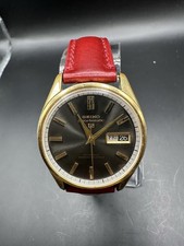 Vintage Charcoal Dial Seiko 5 Sportsmatic Automotive Men’s Day Date Wrist Watch