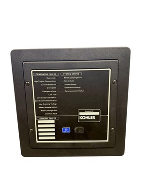 Kohler RSA III GM85126 Remote Serial Annunciator Panel Assembly Black