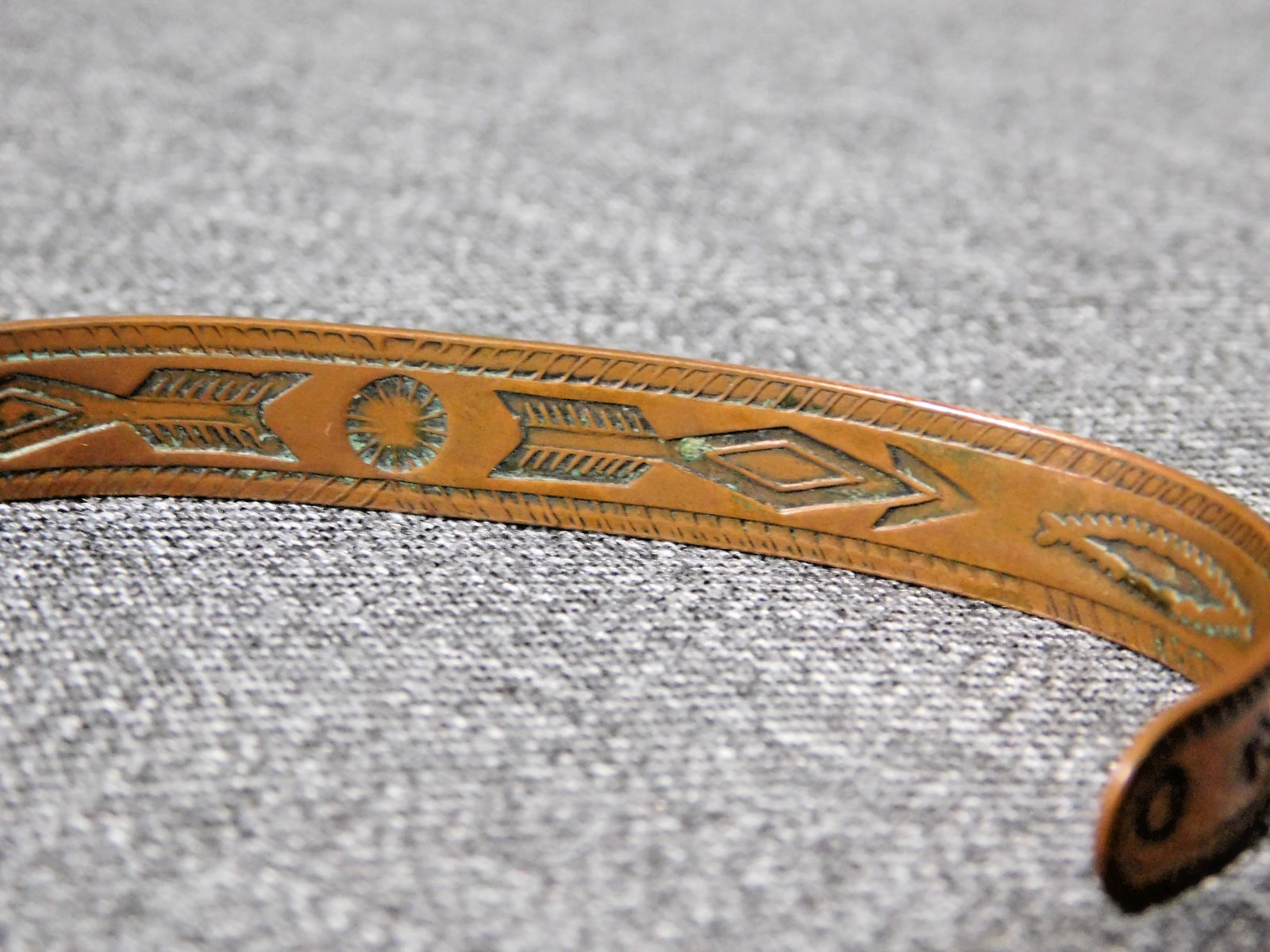 Vintage Solid COPPER CUFF BANGLE BRACELET by BELL… - image 4