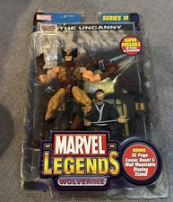 Marvel Legends Series VI Uncanny X-Men Wolverine Figure and Comic 2004 Toy Biz