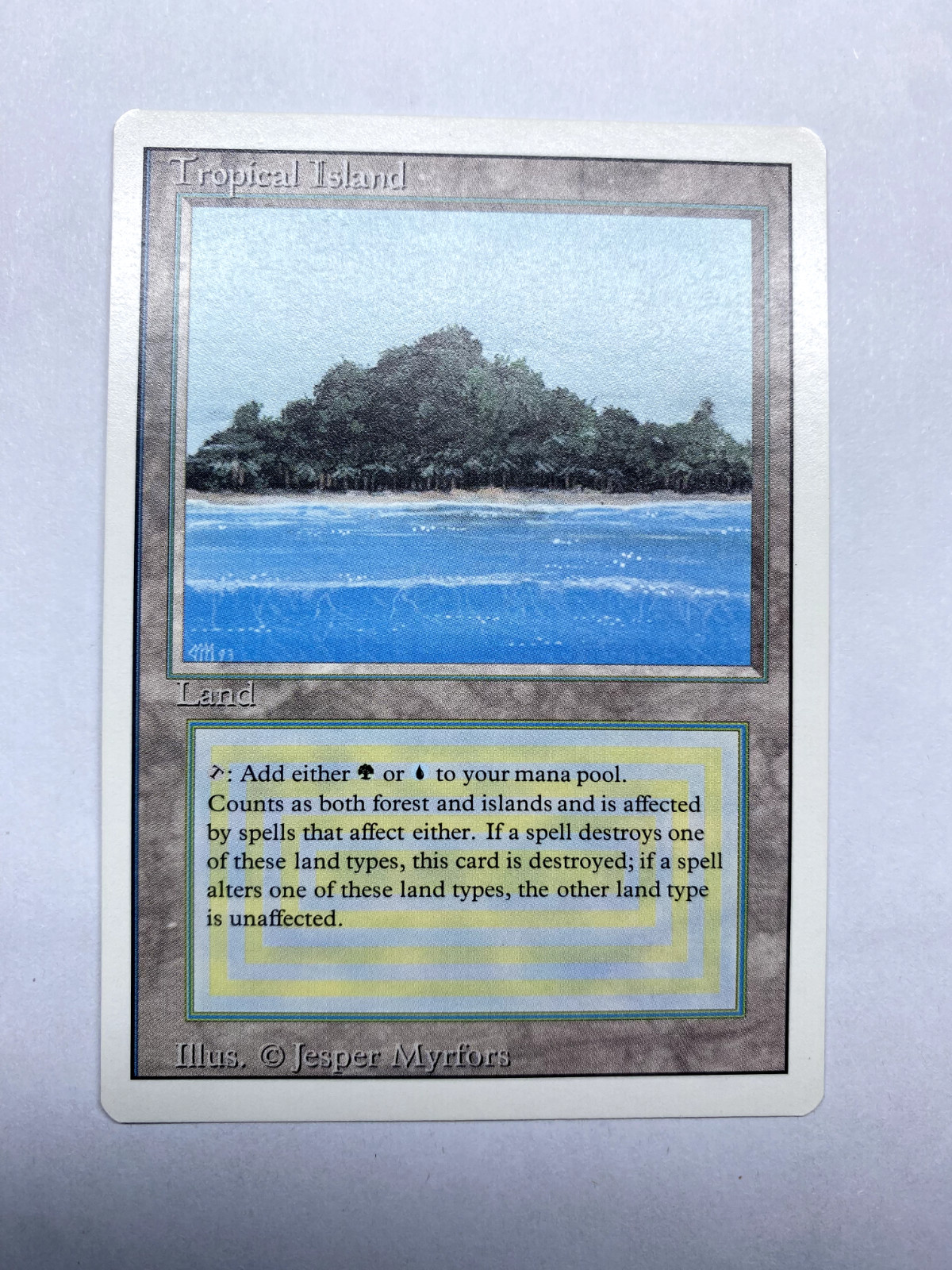 Tropical Island Revised Edition LP Magic the Gathering MtG