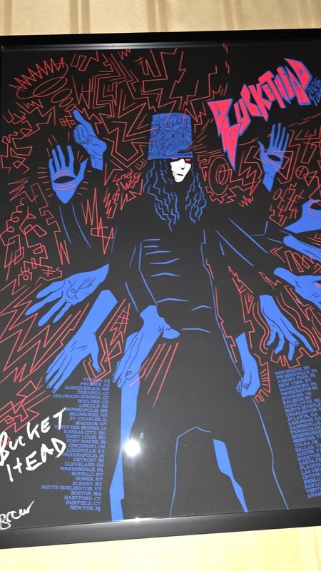 Buckethead 2026 Tour Poster AUTOGRAPHED RARE FREE SHIPPING