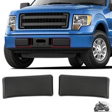 Pair LH+RH Fit For Ford F150 2009-2014 Front Bumper Guards Inserts Pads Caps