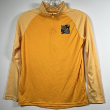 UA Under Armour Boys YM Youth Medium 1/4 Zip Pullover Long Sleeve Shirt Yellow J