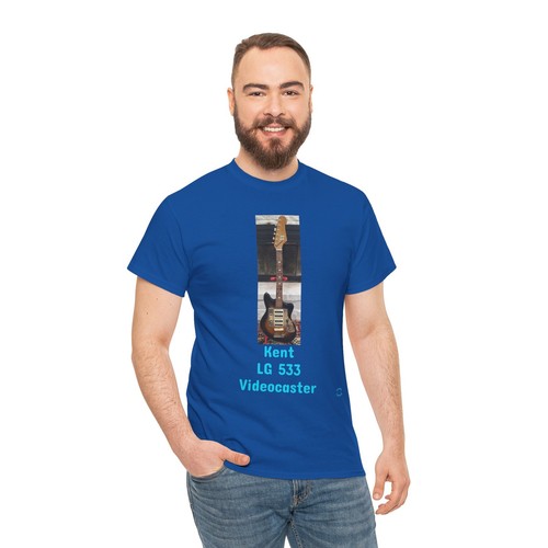Vintage Kent LG 533 Videocaster Electric Guitar Rock Unisex Heavy Cotton Tee, - Picture 101 of 157