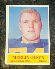 Merlin Olsen 1964 Philadelphia RC #91 Los Angeles Rams EX FOMO