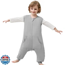 HOMEAL Toddler Sleep Sack, Soft Rayon Bamboo Sleep Sack, 0.5 Tog Sleep Sack, 