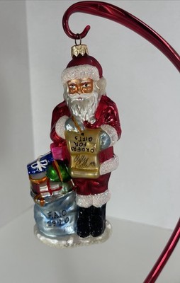 Christopher Radko Signed 1991 FAO Schwartz 1920 Santa Ltd EDT # 158/3600