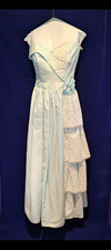 vintage jessica mcclintock gunne sax dress size 7 blue pre-owned