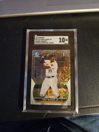 2023 Bowman Chrome Prospects Tony Blanco Jr. #BCP134 Speckle Refractor /299 (RC)