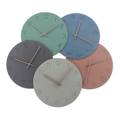 Round Wall Clock Wooden Decorative Wall Clock Simple Minimalist Clock Decoration