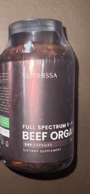 Nutriissa Full-Spectrum Beef Organ Grass-Fed Liver Liver Heart Kidney Spleen 240
