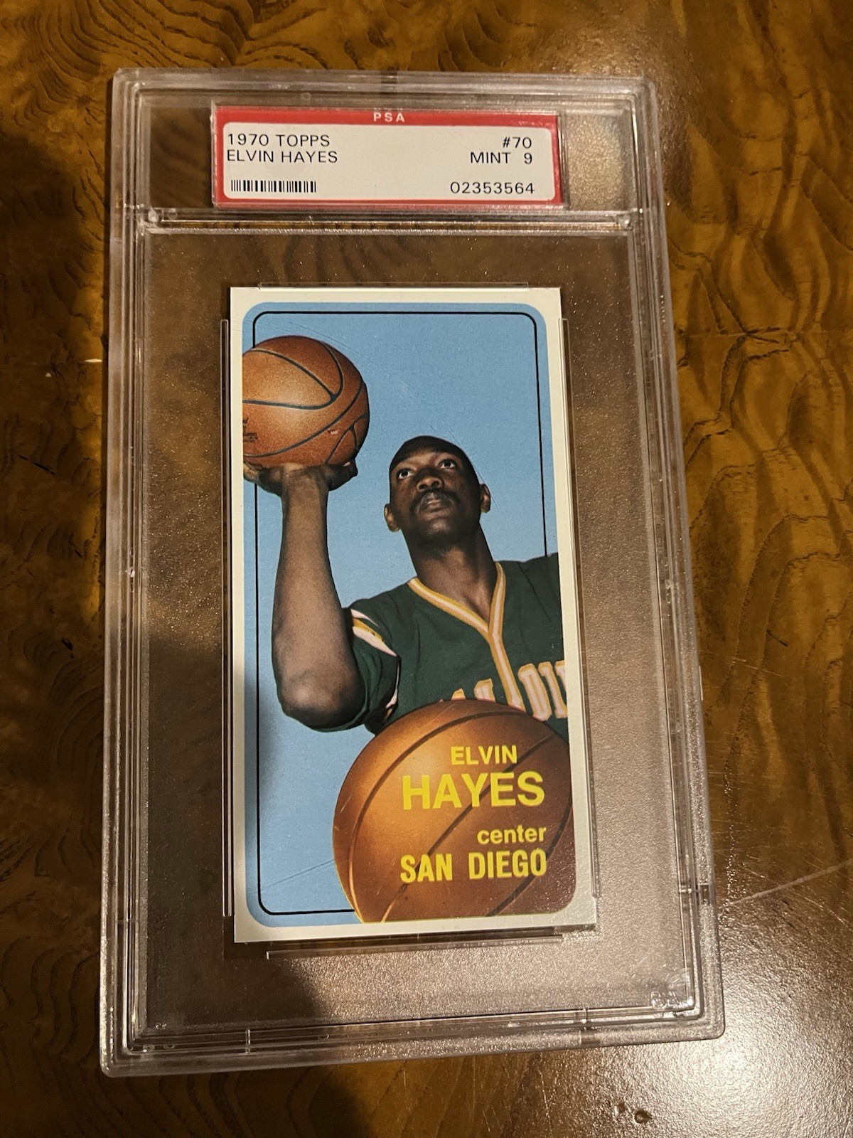 1970 topps basketball PSA 9 Card 70 Elvin Hayes