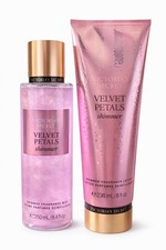 Victoria  s Secret Velvet Petals Shimmer Lotion  Mist Set 8oz 8.4oz New