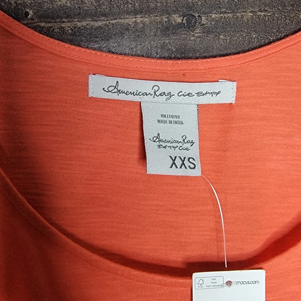 Regata American Rag crochê sem mangas coral casual verão XXS - Imagem 4 de 4