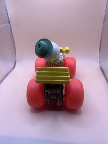 Fisher Price Jalopy Clown Auto Holz Nachziehspielzeug 1965 Vintage Nr 724 - Bild 3 von 5