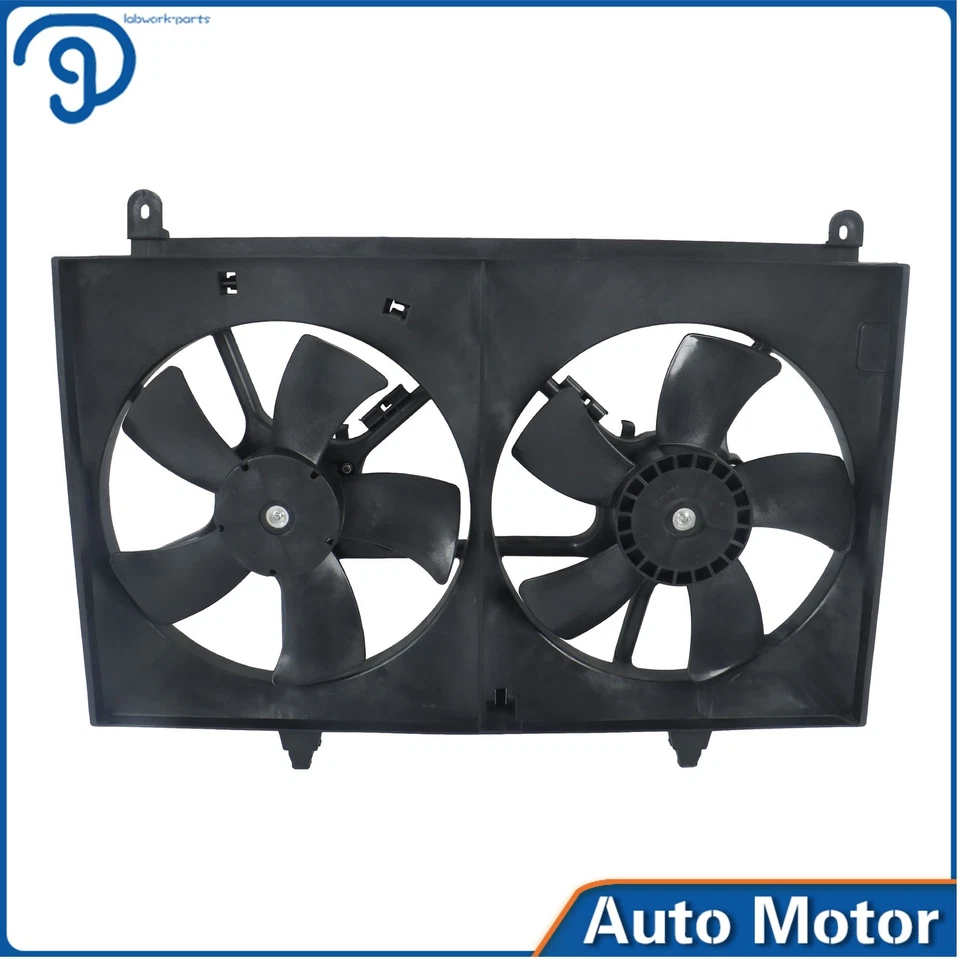 2003-2006 2007 2008 for Infiniti FX35 Dual Radiator AC A/C Condenser Cooling Fan - Imagem 3 de 4