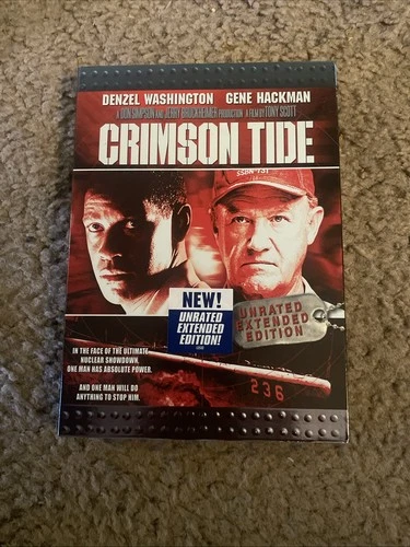 Crimson Tide 1995 Unrated Extended Edition DVD Denzel Washington, Gene Hackman