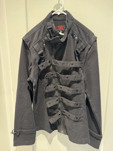 TRIPP NYC Vintage Mens Zipp Off Sleeve Straight Jacket Gothic Small - product listing photo