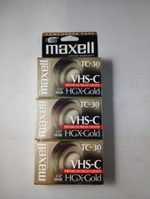 Maxwell Vhs-c Tc-30 Sealed 3 Pack