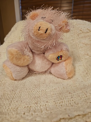 Ganz Webkinz Retired Pink Pig HM002 Stuffed Plush 8" Animal Toy No Code Fuzzy - Picture 2 of 4
