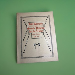 Vintage Violin Sheet Music Half & Second Position Op 13 Schroeder 1914 VG Cond