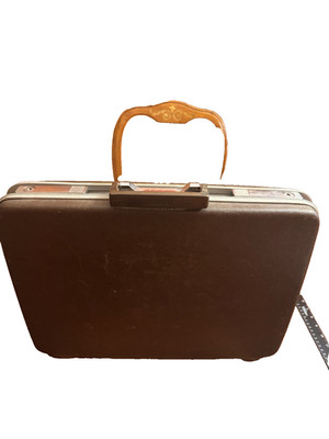 SAMSONITE Hard-Shell BRIEFCASE BROWN