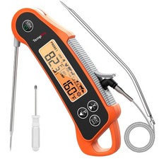 TP710 Instant Read Thermometer for Cooking, 2-in-1 Meat Thermometer Digital w...