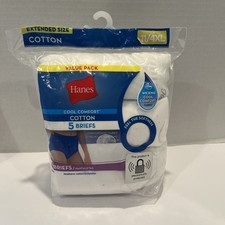 Hanes /Cool Comfort/ Cotton Briefs/ SZ. 11/4XL /5 Pair