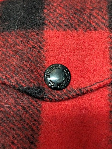 vintage FILSON buffalo plaid MACKINAW cruiser 48 coat WOOL jacket 2XL - Picture 5 of 8