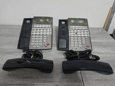 Lot Of Two NEC DSX 34B Button Office Phones Black Untested