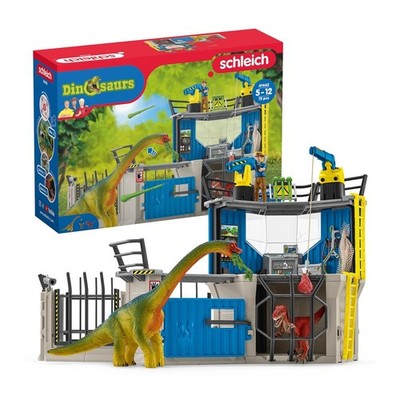 Schleich Dinosaurs - 72PC Large Dinosaur Research Station Playset - Interacti...