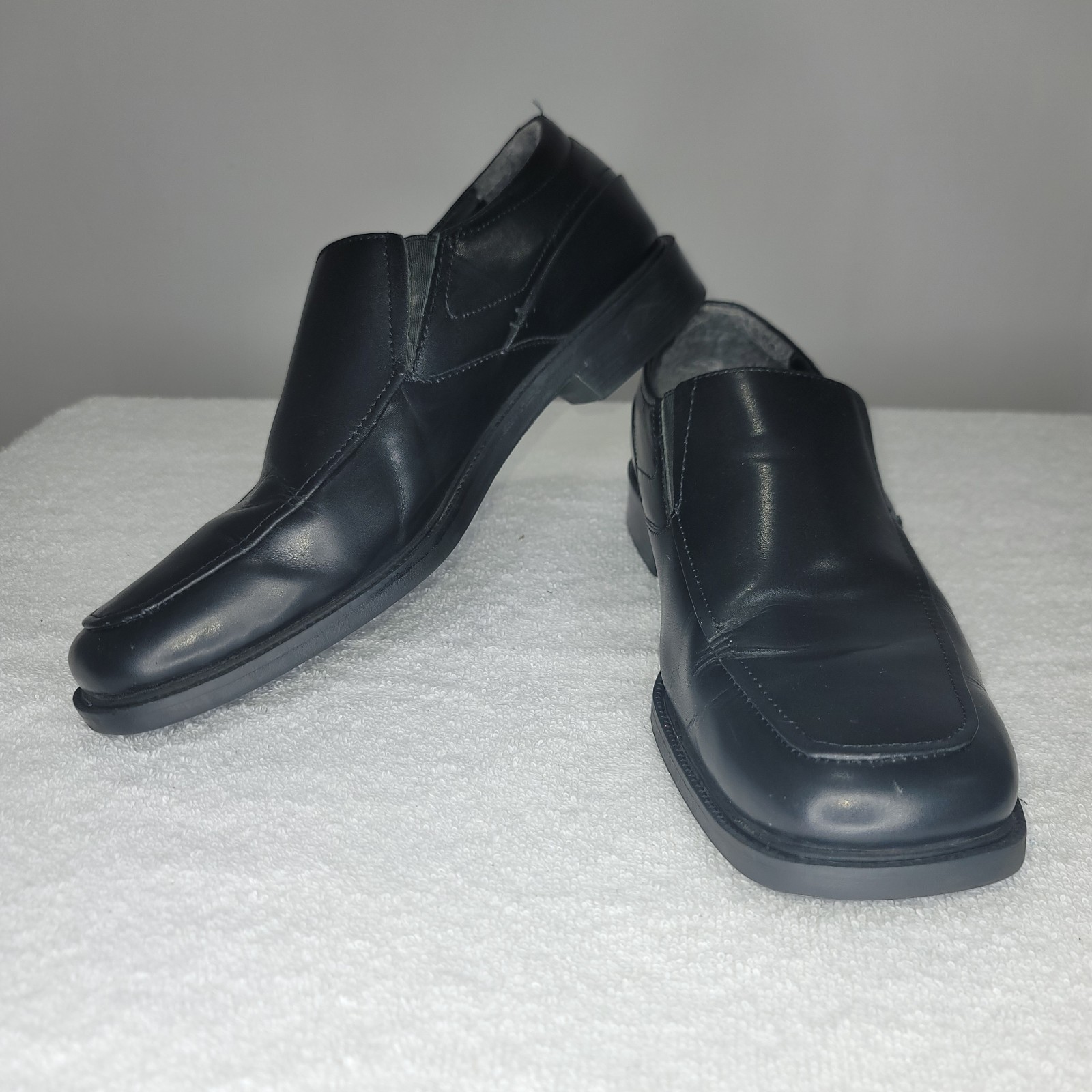 SAOLA Scarpe eleganti Stacy Adams formali nere in pelle slip on da uomo taglia 9 5 M