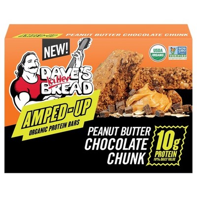 Dave's Killer Bread Amped-Up Peanut Butter Chocolate Chunk Organic Protein Ba...