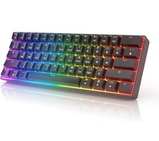 HK Gaming GK61 Mechanical Gaming Keyboard 60 Percent 61 RGB RainbowLED Backlit