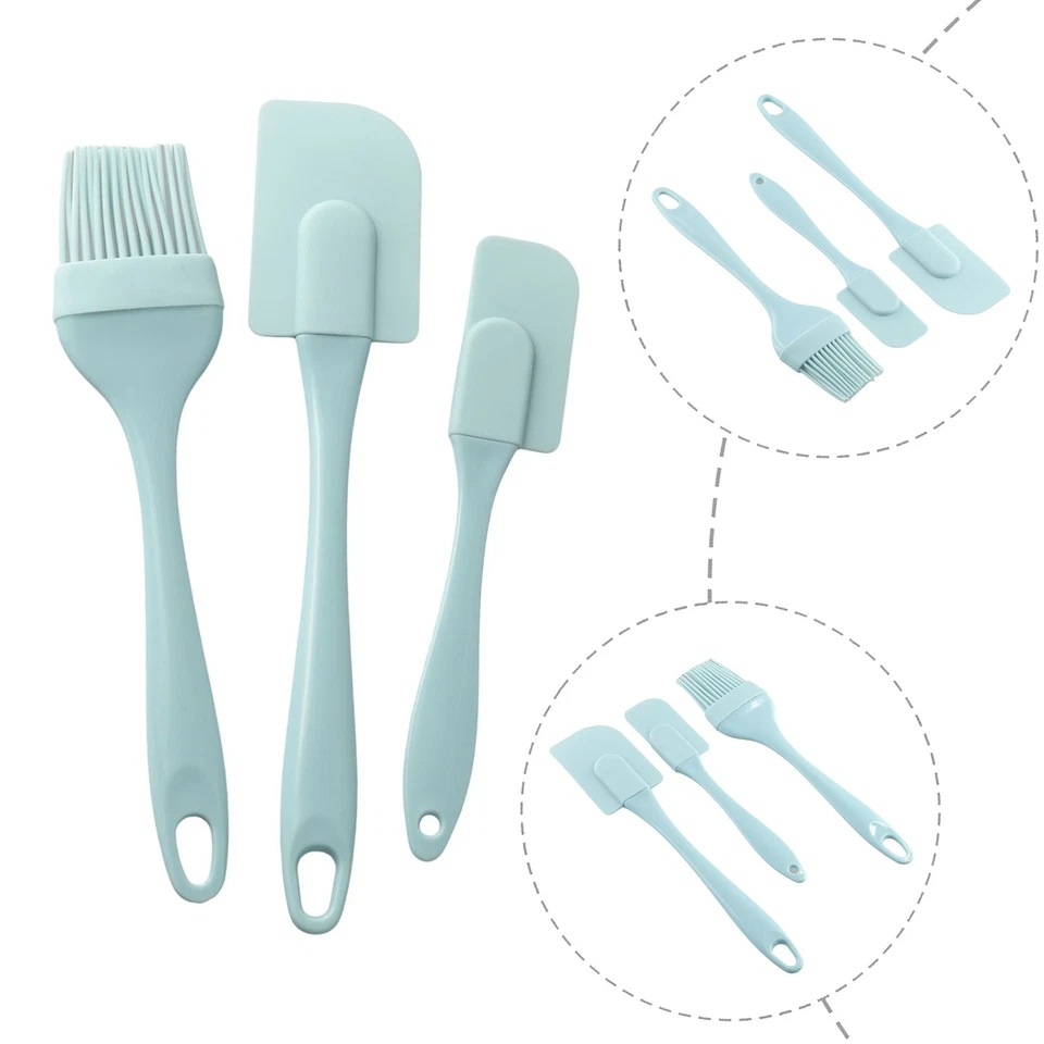 Elegante mini spatola da cucina antiaderente in silicone set resistente al calor - Immagine 4 di 4