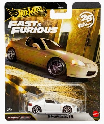 1994 Honda Del Sol Fast&Furious デルソル 10個 Hot Wheels 25th Anniversary 2026 Fast & Furious 1994 Honda Del Sol