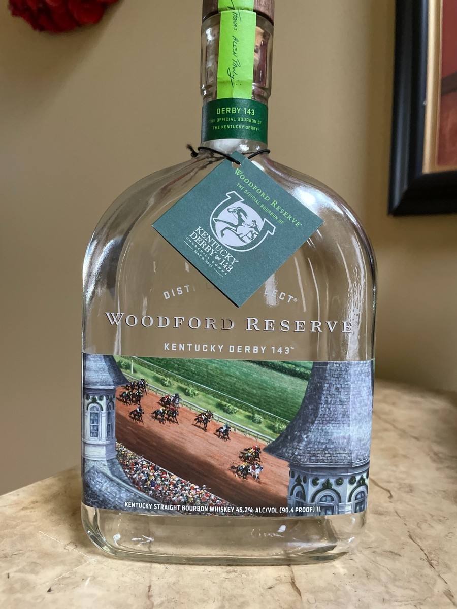 2017 Kentucky Derby #143 Woodford Reserve Bottle Churchill Downs w