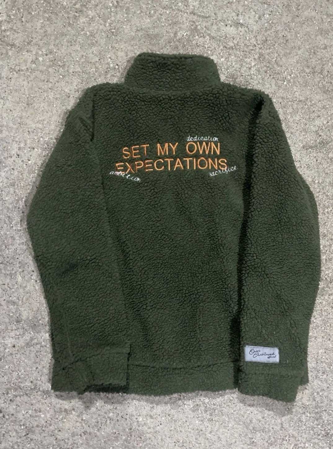 Exclusive 1:1 Sherpa Fleece Jacket Green SMALL