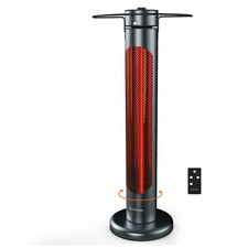 ThermoMate 34 pulgadas Calentador Eléctrico Patio 1500W Interior Exterior para Garaje Patio Trasero
