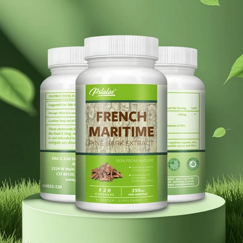 French Maritime Pine Bark Extract 350mg-with Proanthocyanidins, for Heart Health - Picture 1 of 11