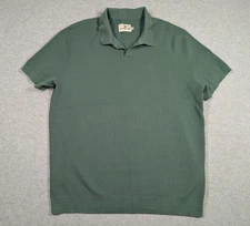 The Normal Brand Men Shirt XXL Waffle Knit Short Sleeve Polo Stretch