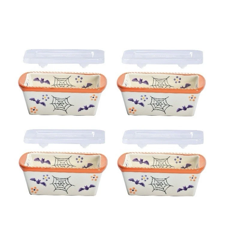 Temptations Boofetti Set/4 Mini Loaf Pans With Lids
Opens in a new window or tab