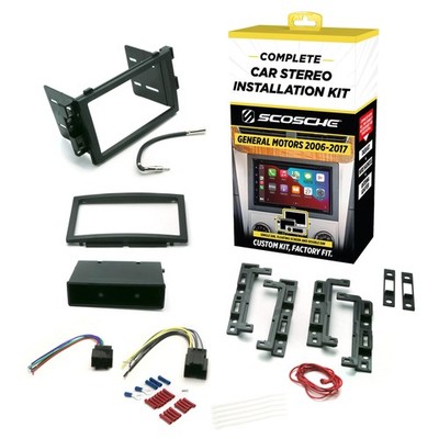Scosche ICGM10BN Complete Double/Single DIN Stereo 2005-16, Black 