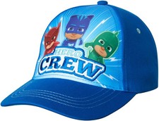 PJ Masks Boys Cotton Baseball Cap with Embroidery 4-7 Years, Pj Blue