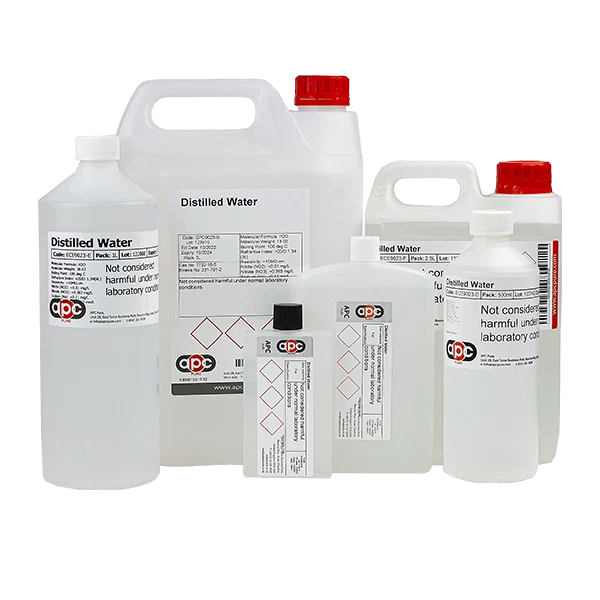 APC PURE Distilled Water 99.99% High Purity, Professional Seller 100ml - 25L **Free P&P**