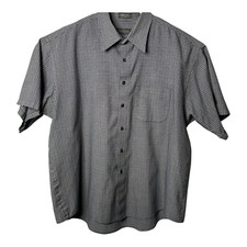 Van Heusen 2XL Short Sleeve Button Up 18-18.5 Wrinkle Free Collared